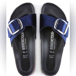 NWT Birkenstock Madrid Navy Sandal Size 39!!!!